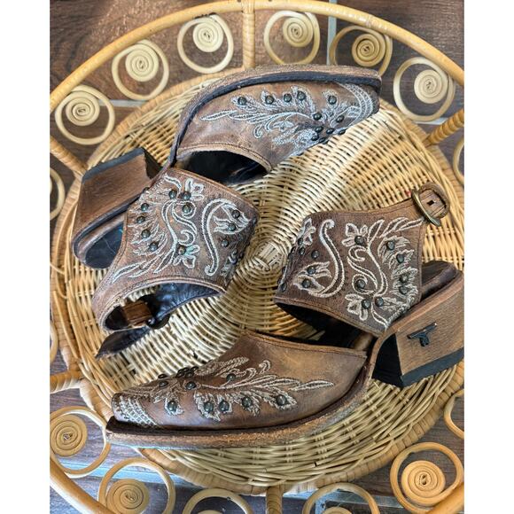 Lane Boots Women's Brown Santorini Buckle Mule 5 - Picture 1 of 8